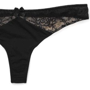Nylon High Hip Thong Bikini Underwear Panty